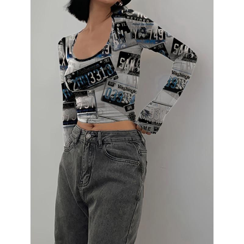 Женская сексуальная рубашка с большим U-образным вырезом, сплошной цвет, короткая тонкая нижняя рубашка, топ без выреза