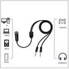 2 In 1 3.5mm Earphone Splitter 3.5mm Male/Female To 2 Female/Male 2 Port Sound Output Cable Stereo Headsets Extension