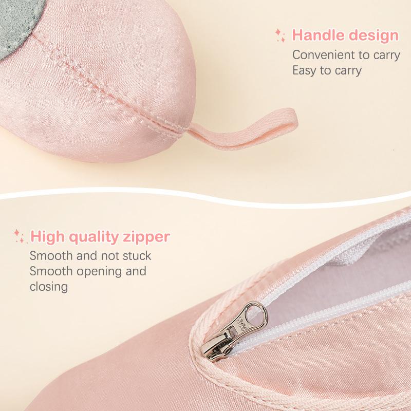 Балетки, креативный дизайн, косметичка с сердечком для девочек, женский пенал для хранения канцелярских принадлежностей, студенческий пенал