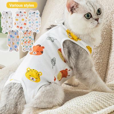 Костюм для стерилизации кошек, дышащий костюм, легкое восстановление домашних животных, регулируемая защитная одежда для кошек, товары для домашних животных