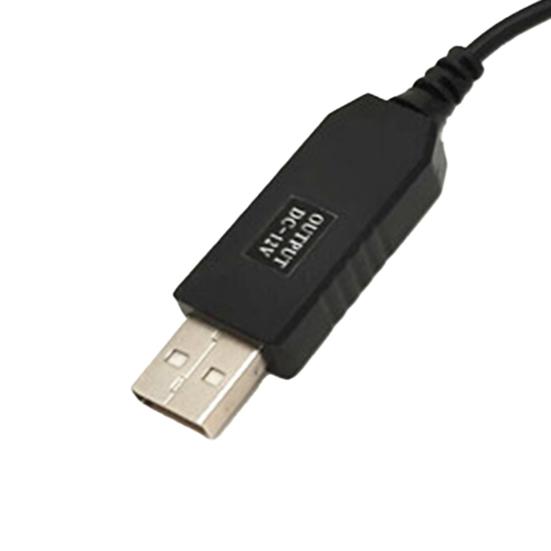 Адаптер-преобразователь USB 5 В в 5 В/9 В/12 В Кабель DC 5,5x2,1 мм Штекер ПВХ USB Повышающий