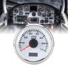 52mm 7000RPM Tachometer with Hourmeter Dynamic 7 Color Backlight DC 9-32V RPM Gauge Versatile Ratio Calibration for Truck Tractor Car RV Boat (White