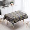 Colorful Floral Tablecloth Stain Resistant Waterproof Dining Table Home Decor Rectangular Kitchen Fireplace Countertop