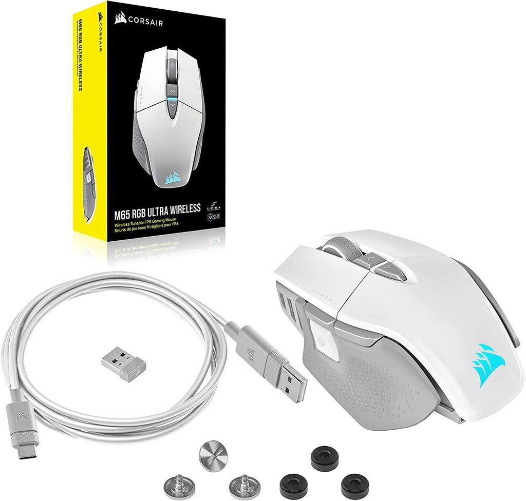 CORSAIR M65 RGB ULTRA WIRELESS настраиваемая беспроводная игровая мышь FPS белая CH-9319511-AP2