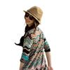 Cute Lady Colorful Women Panama Summer Sun Beach Striped Foldable Straw Hat