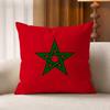 Morocco FFlag Cotton Linen Square Pillow Covers Home Decor Gifts