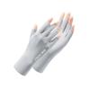 Anti-UV Riding Driving Gloves Half Finger Ice Silk Gloves New Nail Art Mittens  Summer