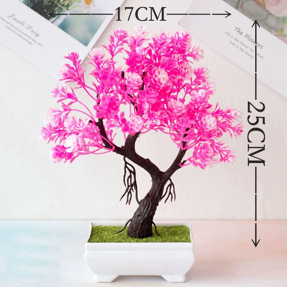 New Small Tree Potted Snowball Simulation Fake Flowers Pot Artificial Plants Bonsai