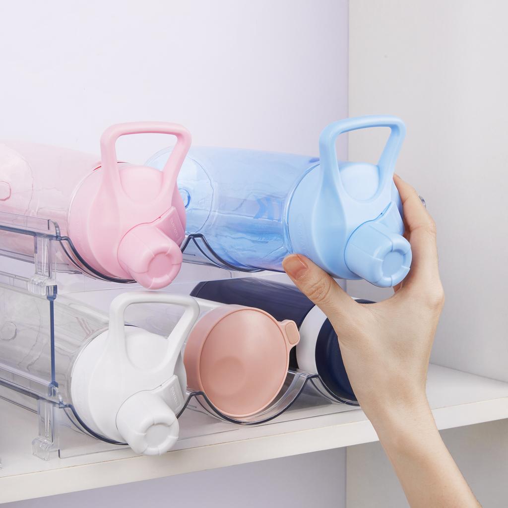 2Pcs Thickened Red Wine Rack Transparent Detachable Water Bottle Storage Rack Multi-layer Stacking Kitchen Cabinet Countertop