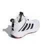 adidas Own The Game 2.0 Прочные Нескользящие Баскетбольные Кроссовки Мид-Топ Детские Кроссовки Белый Черный H01556