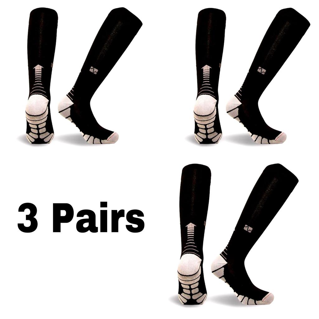 Новые компрессионные гольфы до колена 20-30 мм рт. ст. Подходят для медицинского отека, диабета, варикозного расширения вен, бега, марафона, компрессионные спортивные носки