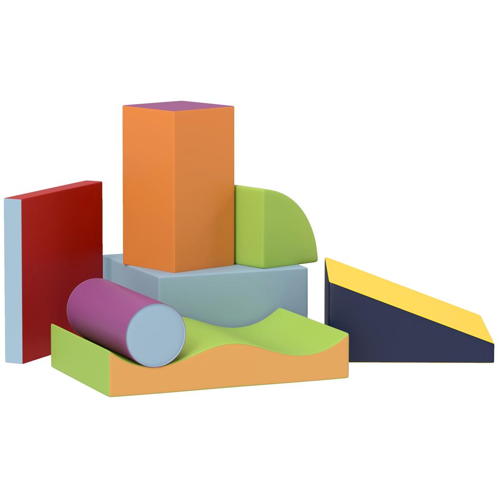 7 Pcs Baby Motor Skills Module Baby Foam EPE Obstacle Course For Preschool Children Multicolor