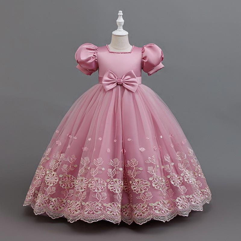 Girls Princess Tulle Dress Kids Party Prom Gown Stage Show Birthday Wedding