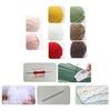1 Set Vibrant Color Simulation Flower Creative DIY Crochet Kit Tulip Potted Crochet Material Bag