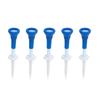 5pcs Golfing Tees Height Adjustable Stable Blue Golfing Plastic Tees for Golfing Practices