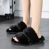 Winter Plus Velvet Warm Cotton Slippers for Home Use Casual and Fashionable Plus Cotton Slippers Fuzzy Slippers 35-44
