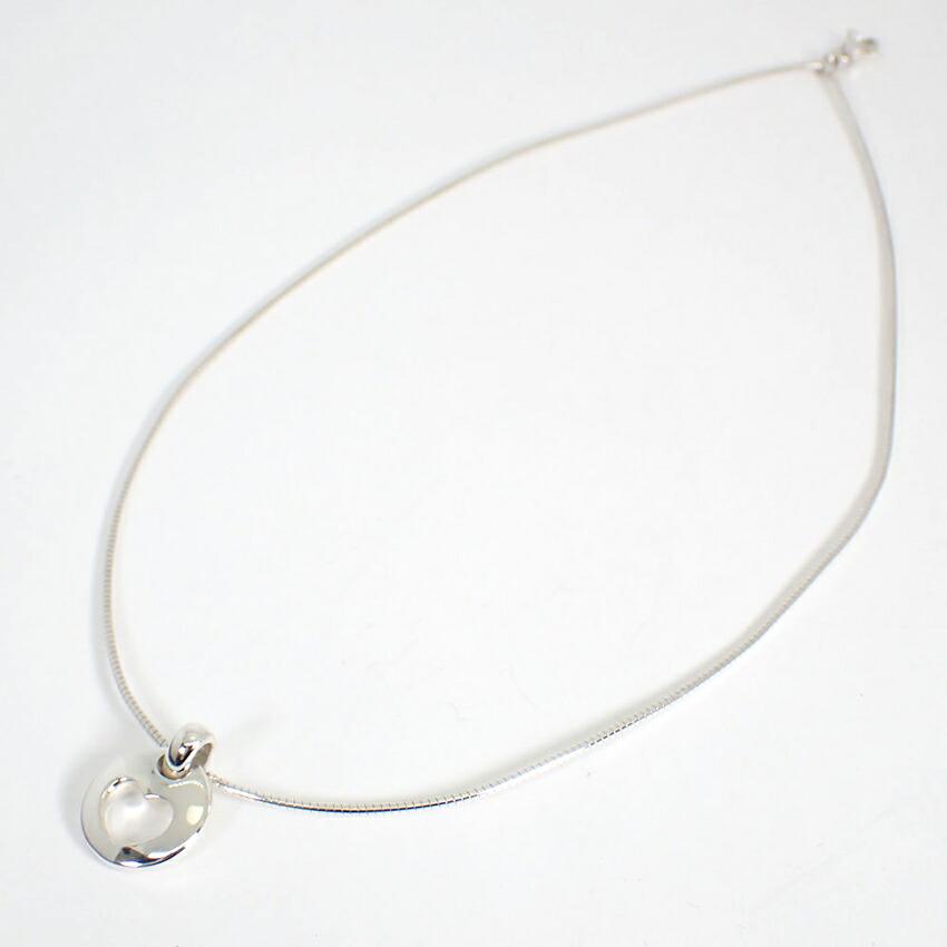 [Used] TIFFANY/Tiffany 925 Heart Omega Chain Pendant [g388-39]