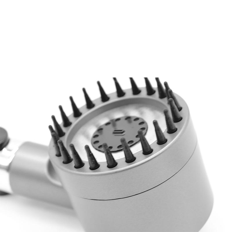 One-Button Water Stop Three-Gear Adjustment Spray Pressurization Filtration Shower Nozzle SPA Massage Filter Shower Head
