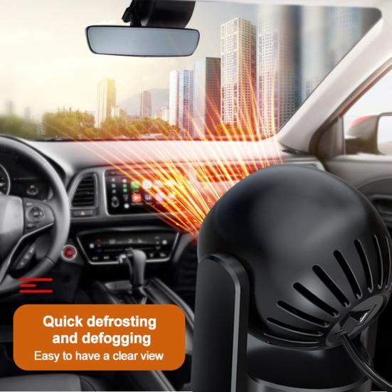Вращающийся на 360 градусов автомобильный дополнительный обогреватель, размораживание, обогрев, удаление снега, грелки для рук, простая установка, универсальный обогреватель, устанавливаемый на автомобиль, салон автомобиля