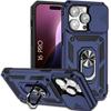 Case for iPhone 16 Pro - Reinforced Shockproof Protection with Rigid Anti-Scratch Camera Cover - Navy Blue