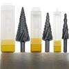 Набор из 3-х ступенчатых сверл с титановым покрытием для спиральных канавок и треугольной ручкой