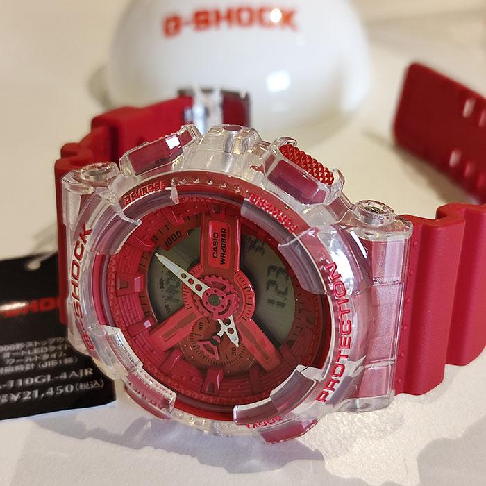 [НОВИНКА] Casio G-Shock GA-110GL-4AJR Серия Lucky Drop, Дизайн капсульной игрушки в японском стиле, Красный и Золотой, Ударопрочные, Водонепроницаемость 20 ATM, Совершенно новые