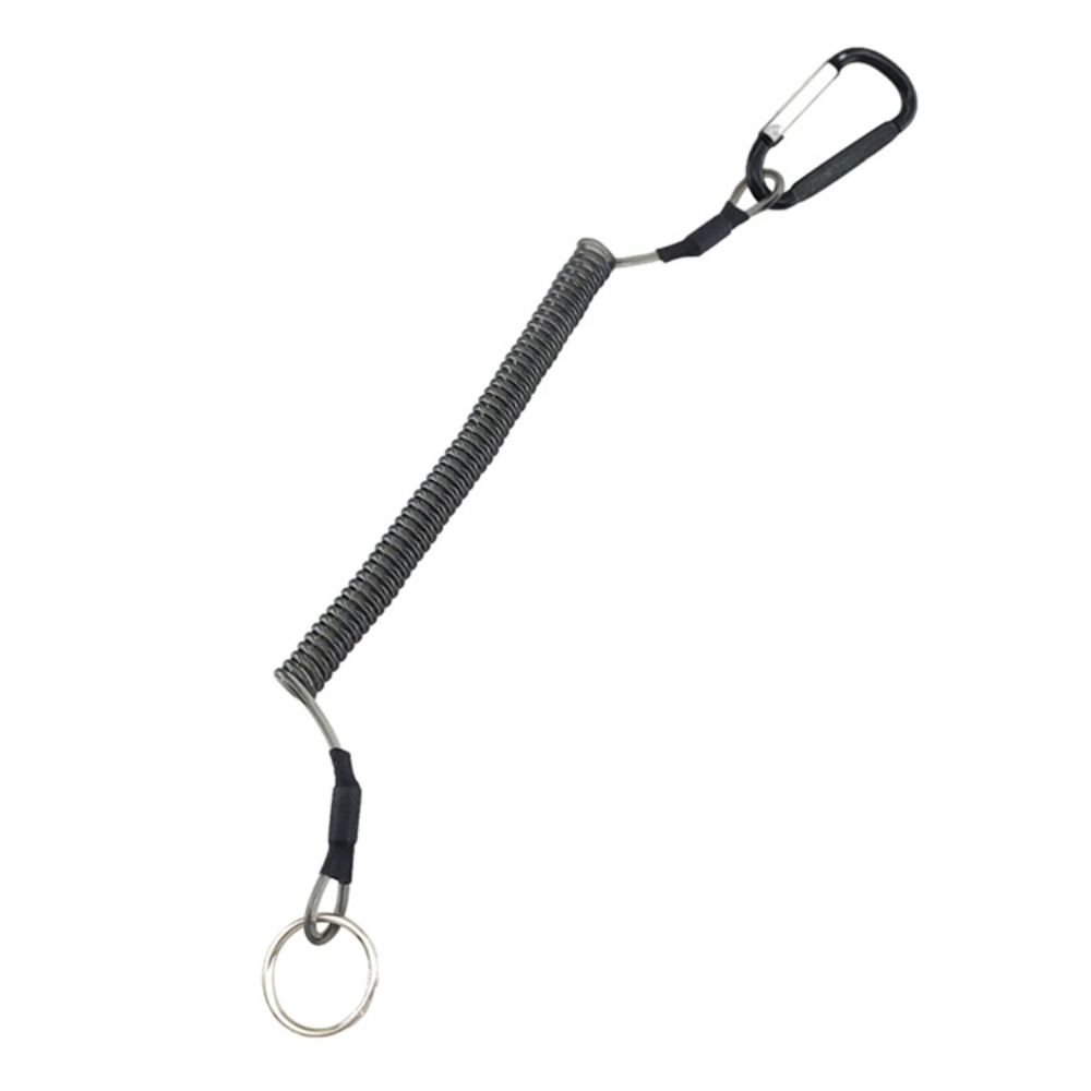 Tool Tether Hard Hat Lanyard Safety Rope Fishing Lanyards Spiral Coiled Lanyard Spring Elastic Rope