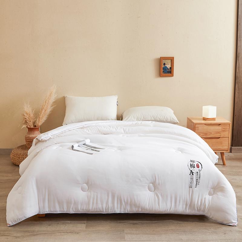 Raw Cotton Summer Single Double Bed Light Quilt Core Air Conditioning Quilting Twin Queen Size Duvet Washable Jacquard Comforter