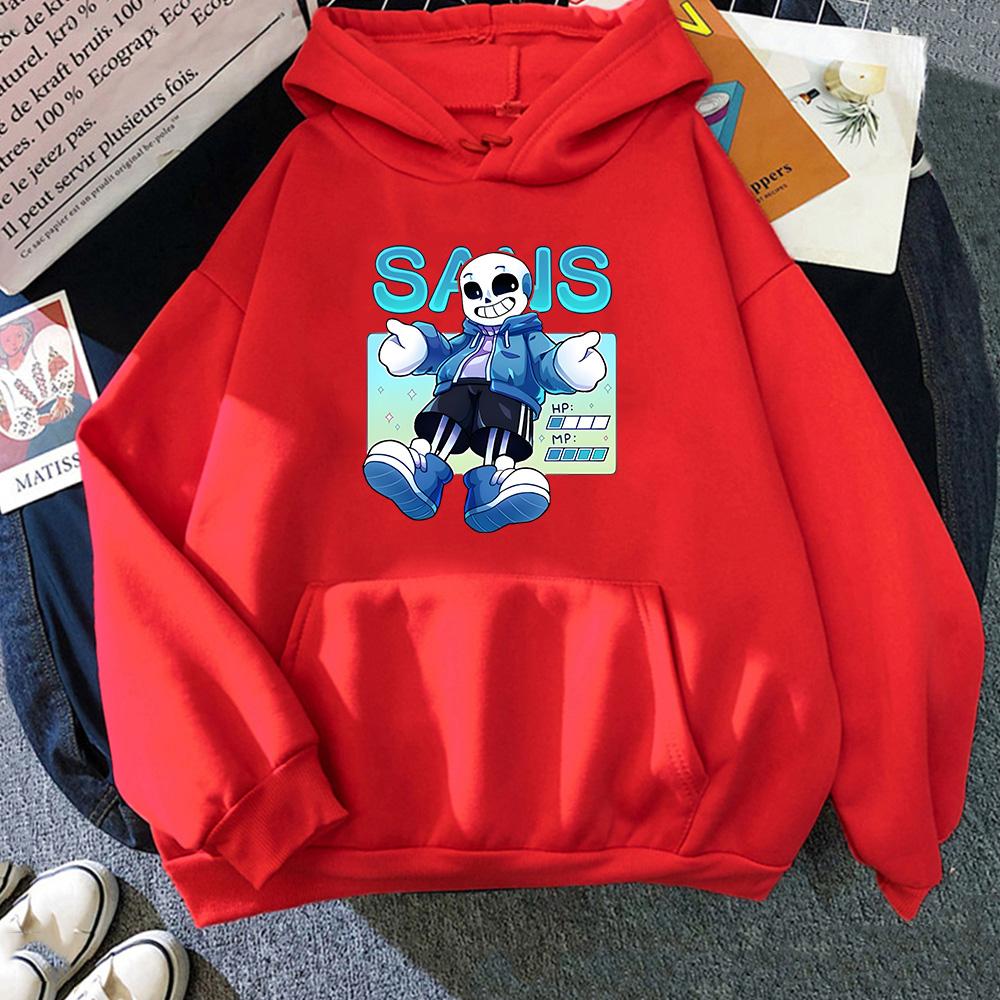 Undertale Sans Print Hoodies Men/women Winter Fleece Sweatshirts Manga Clothing Comfortable Crewneck Pullovers Casual Sudaderas