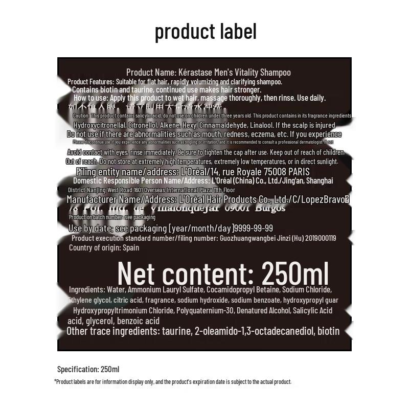 Kérastase Genesis Homme Energizing Amino Acid Shampoo