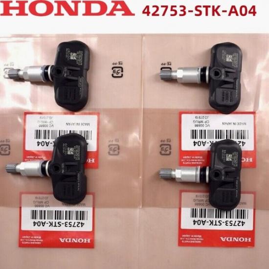 4PCS OEM TPMS TIRE PRESSURE SENSOR 42753STKA04 PMV-107G For Acura Honda