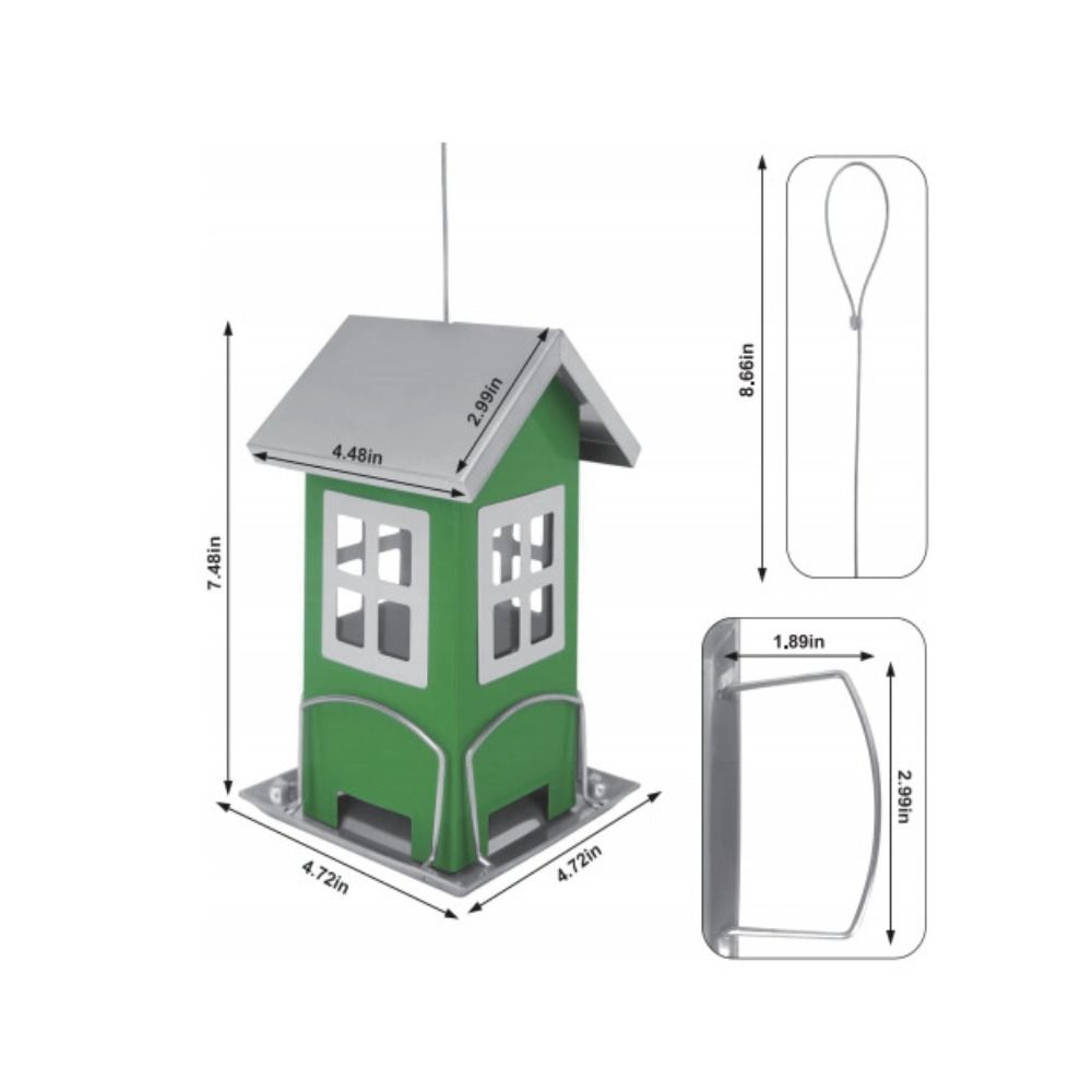 Прочная кормушка для птиц, симпатичный дозатор корма для птиц, инструмент для выращивания птиц, кормушка для птиц на открытом воздухе