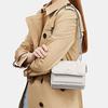 Coach Белая стеганая сумка через плечо Klare Puffy Diamond, Натуральная кожа Наппа, Серебряная фурнитура, Съемный ремешок-цепочка, Женская, Для повседневного использования, Вечеринки, Путешествий, CJ526-SVHA