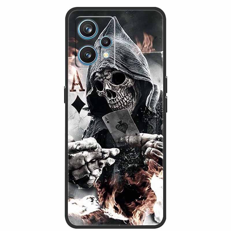 Чехол для Realme 9 RMX3521 Ударопрочный Мягкий силикон ТПУ Задняя крышка Для телефона Realme9 4G Чехлы Realme 9 6,4 дюйма Милый мультяшный чехол-сумка