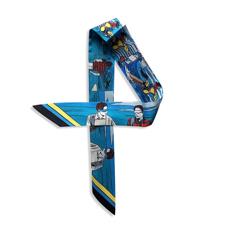 2024 Silk Twilly Scarf: Stylish Ribbon for Bag Handles & Hair