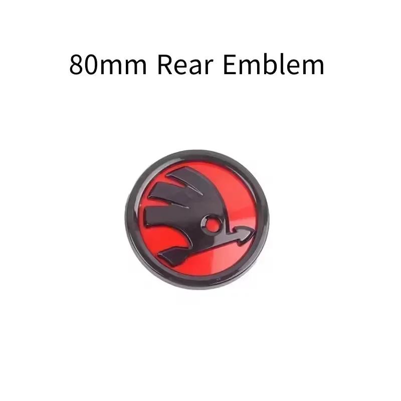 46/80/90mm Car Front Trunk Badge Steering Wheel Sticker for Skoda Logo Rapid Octavia Fabia Yeti Superb 2 3 Kodiaq Karoq NG1