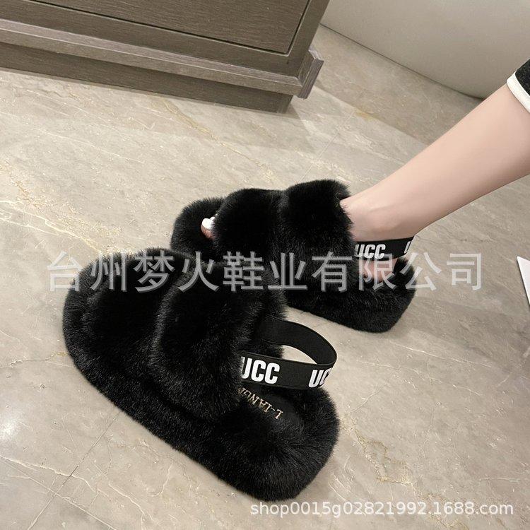 Хлопковые тапочки на толстой подошве, женские, для ношения осенью и зимой, новые парные белые тапочки, пушистые тапочки на мягкой подошве