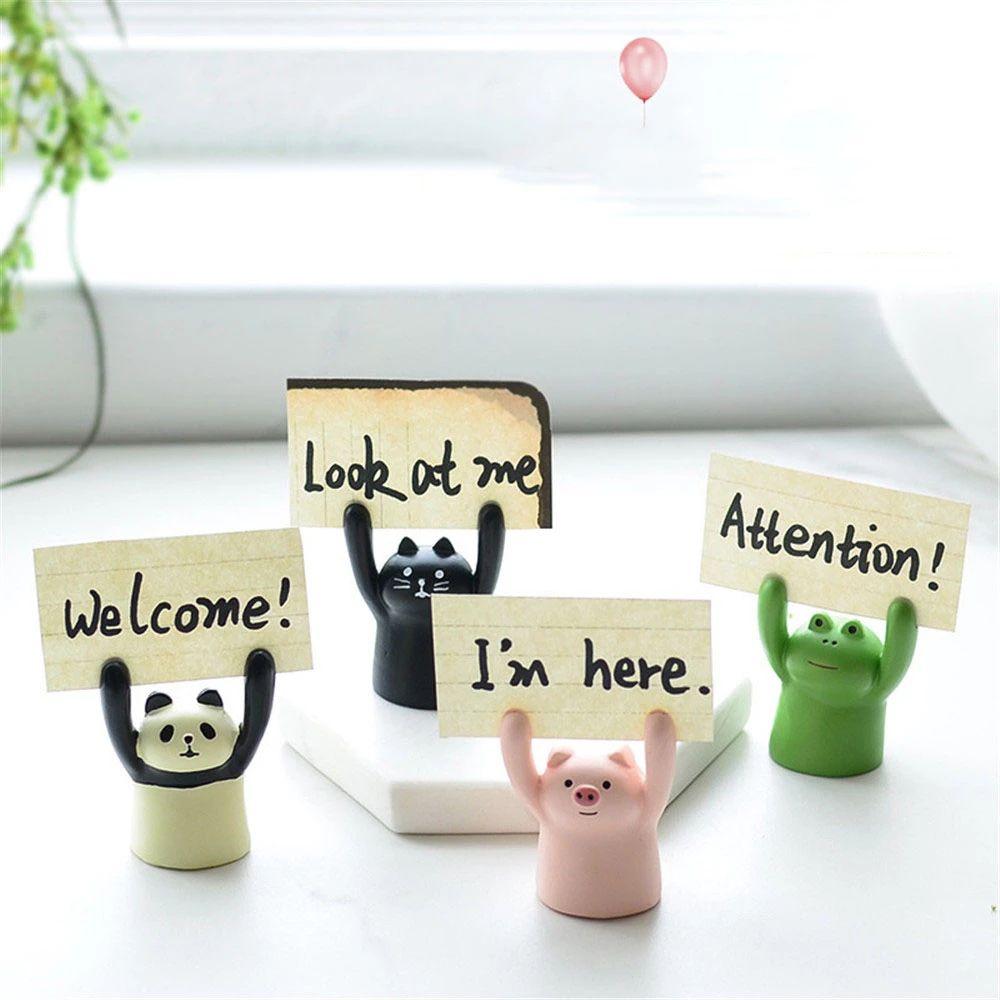 Supplies Message Photo Holder Picture Clip Pig Frog Card Holder Memo Clip Memo Holder Photo Clip