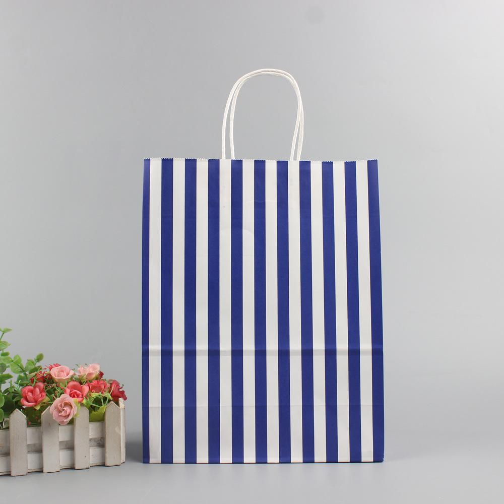 Большой подарочный пакет на Рождество в горошек - Портативный крафт-бумажный