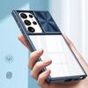 Прозрачный чехол с защитой объектива камеры-слайдера для Samsung Galaxy S25 S24 S23 S22 Ultra Plus S24FE S23FE A55 A15 Противоударный чехол