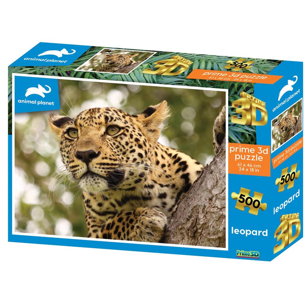 Yamasan Prime 3D Animal Planet Leopard 10383, Finished Size: 61 X 46 Cm 500 Pieces