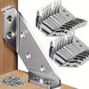 Heavy-Duty Stainless Steel Corner Brackets with Screws - 90° Angle Support, Scratch-Resistant, Easy Installation for Furniture & Wood Frames