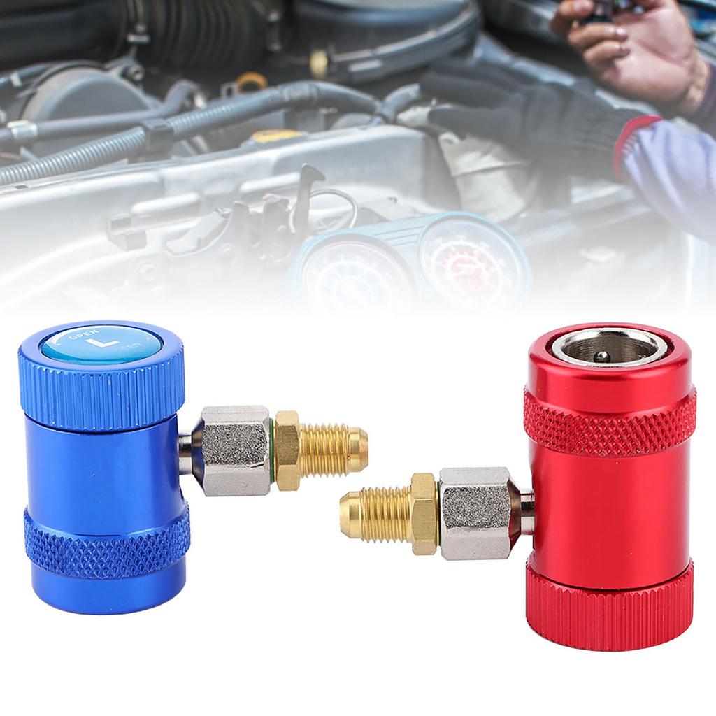 Professional Quick Couplers Air Conditioner Service Port Adapter Fit for R1234yf Refrigerants