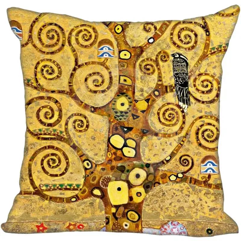 G0309 Hot Sale Gustav Klimt The Kiss Square Pillowcase Custom Zippered Cushion Pillow Cover Case 45x45cm
