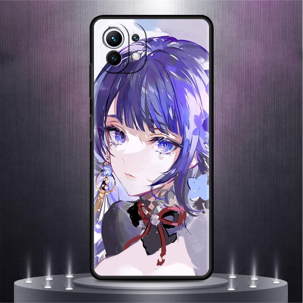 Чехол для Xiaomi Mi Poco X3 X4 NFC M3 Mi 11 11T 10 T 9T 12 9 10T Lite, силиконовый чехол на заднюю панель телефона Genshin Impact Raiden Shogun Baal