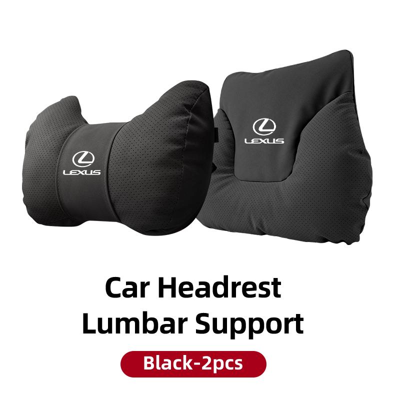 Car Headrest Lumbar Support Neck Pillow Waist Cushion Backrest Accessories For Lexus UX250h RX450h CT200h RX400h NX300h RX350 RXDP9