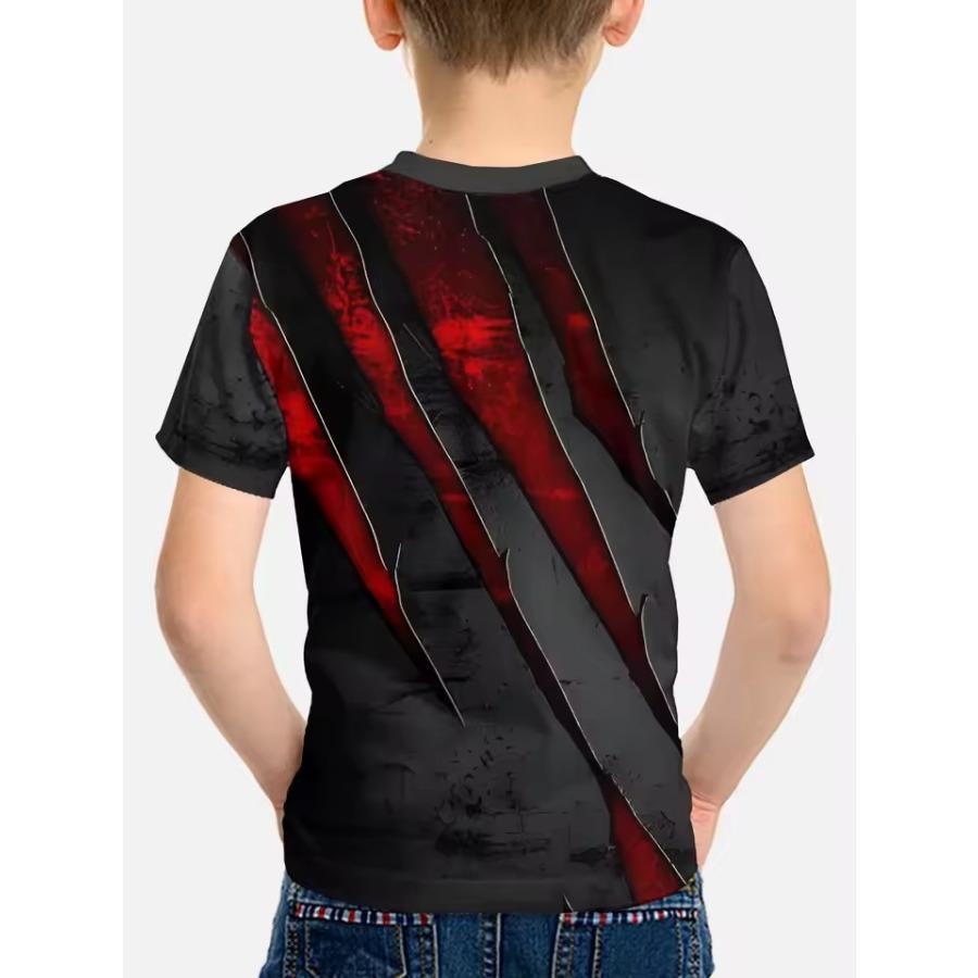 Kids Summer Printed 3D T Shirt Boys Tees Casual Short Sleeve O Neck Girls Tops