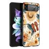 Летний пляжный жесткий ПК чехол для телефона Samsung Galaxy Z Flip 7 6 5 4 Черная крышка для Galaxy Z Flip 3 Складной корпус Fundas Capa Сумка