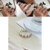 Pure Unique S925 Silver Geometric Design Ring Chic Accessory For Women Stylish