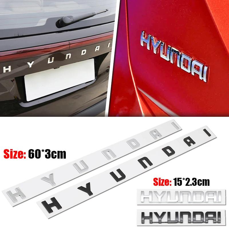 Hyundai I40 I20 Tucson Santa Fe Sonata Solaris Accent Elantra Kona Venue ABS 3D Металлический Значок Наклейка Буквы На Багажник Автомобиля NN7